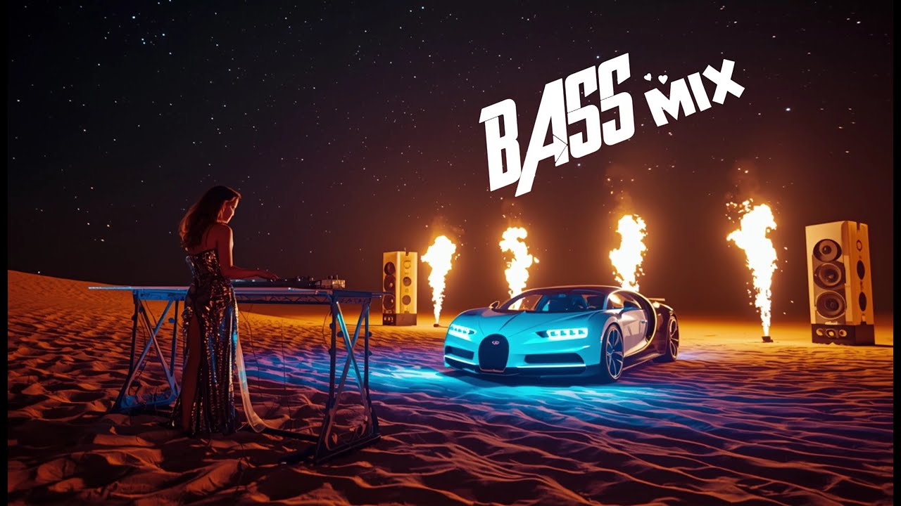 Night in the desert with EDM BASS mix