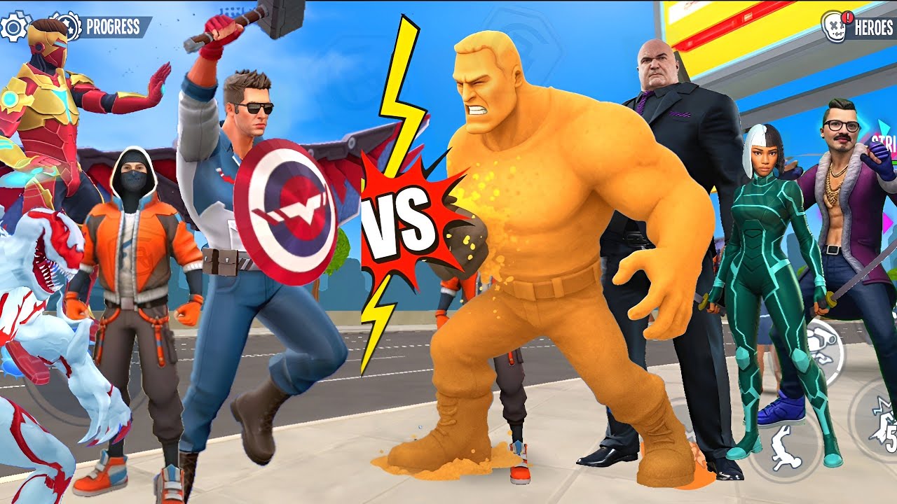 Captain vs Sandman 😱 Spider Fighter 3 Red Gamer
