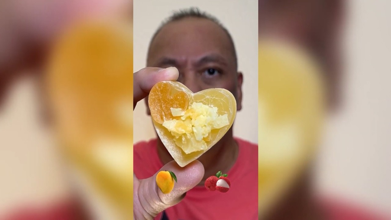 👂ASMR SILKY GEM CRYSTAL CANDY CRYSTALICIOUS 2.0 MANGO-LYCHEE FLAVOR EATING SOUNDS👂ORIGINAL LENGTH👂