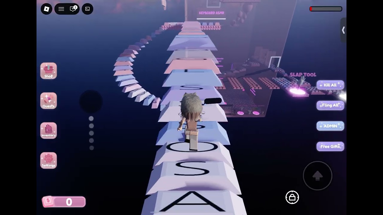 ASMR keyboard obby