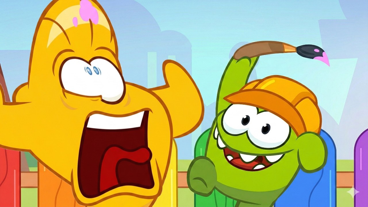 Om Nom Stories ❗️ NEW 💚 Nomville - Fence Frenzy 💚 Śmieszne bajki 🍿 Super Toons TV - Bajki Po Polsku