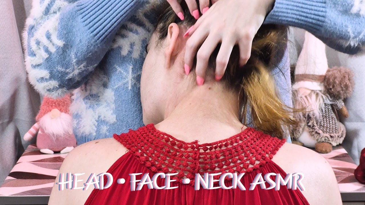 Relaxing Head Face And Neck Scratching ASMR [108]