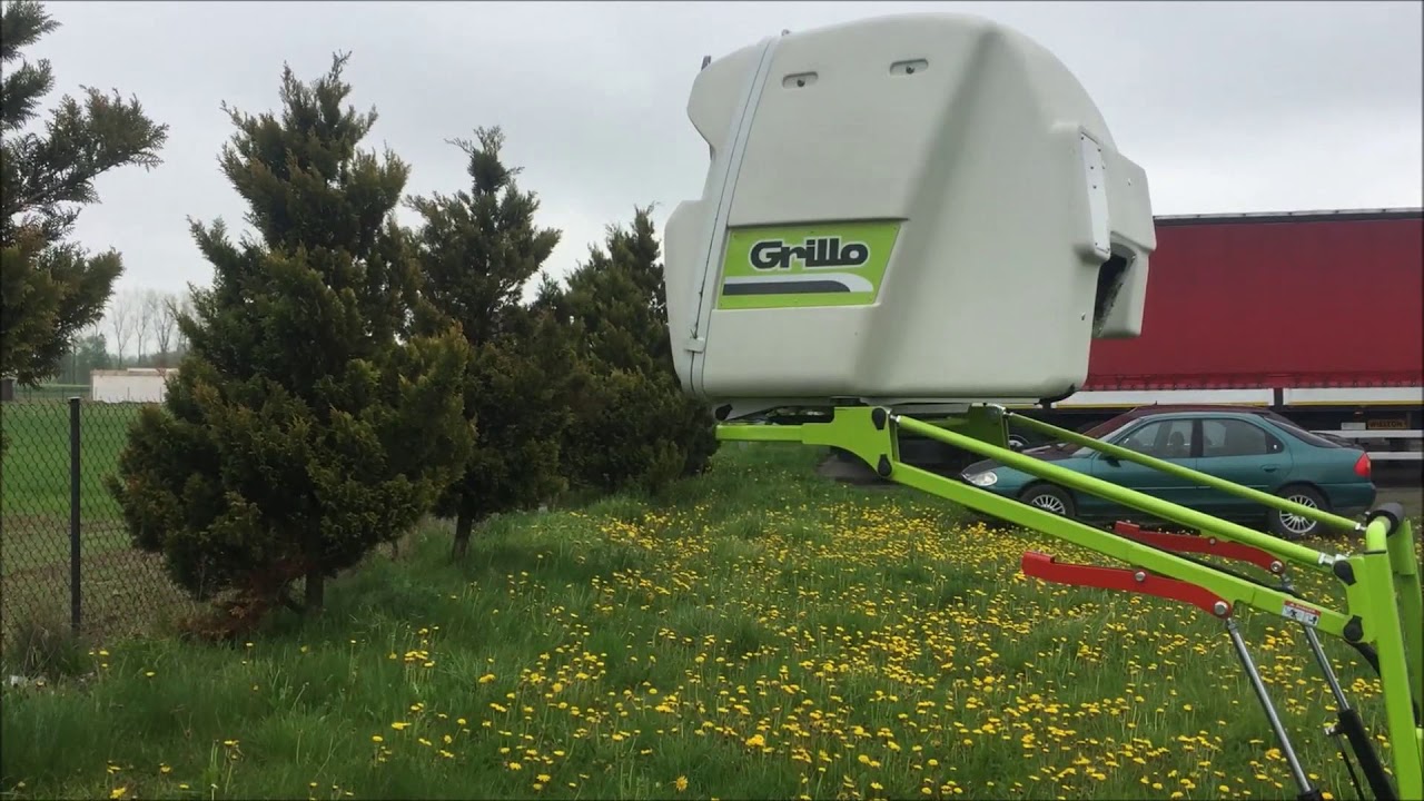 Opróżnianie zasobnika w kosiarkach Grillo FD 450