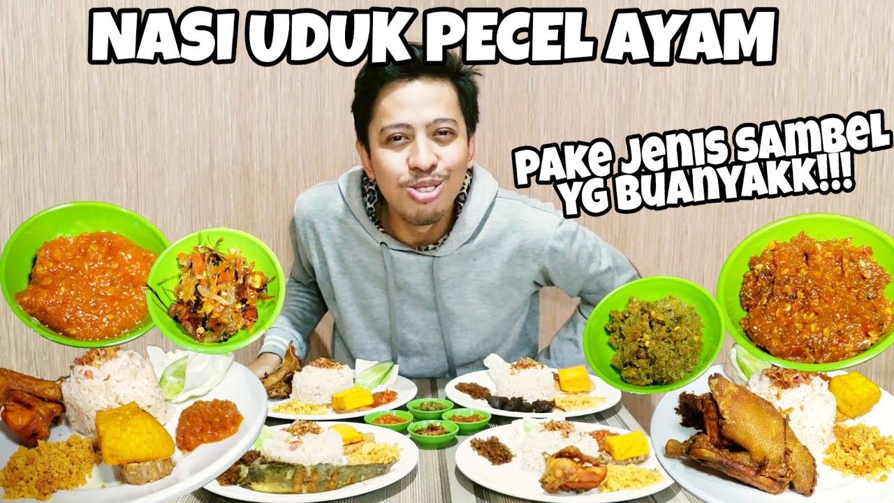 BEDA NIH! JUAL NASI UDUK PECEL AYAM, LELE, SAPI, BEBEK, SAMBELNYA BANYAK MACEMNYA!!!
