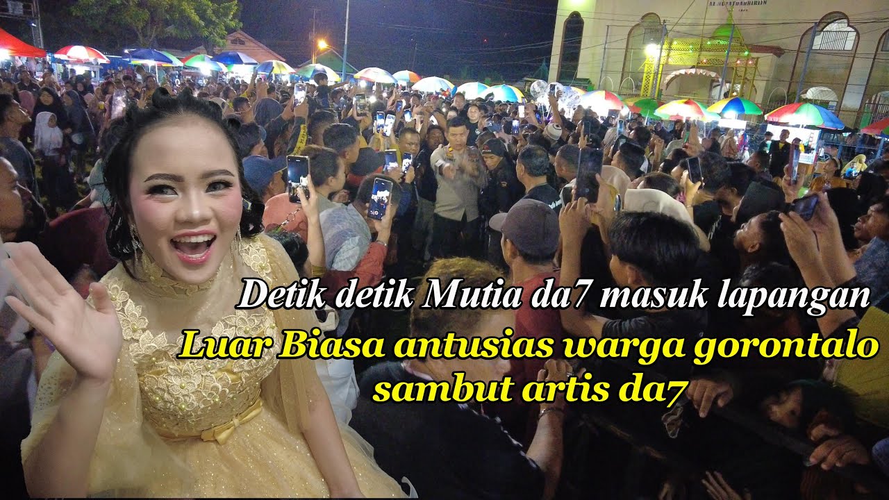 Detik detik kedatangan Mutia da7 di Lapangan Ippot Tapa