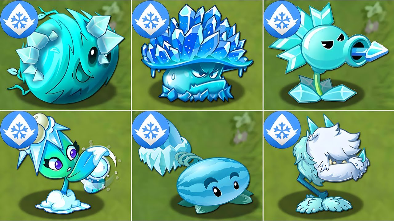 PvZ 2 All ICE Plants Power-Up! vs PvZ 2 All Final Bosses - Plants vs. Zombies 2 Mod