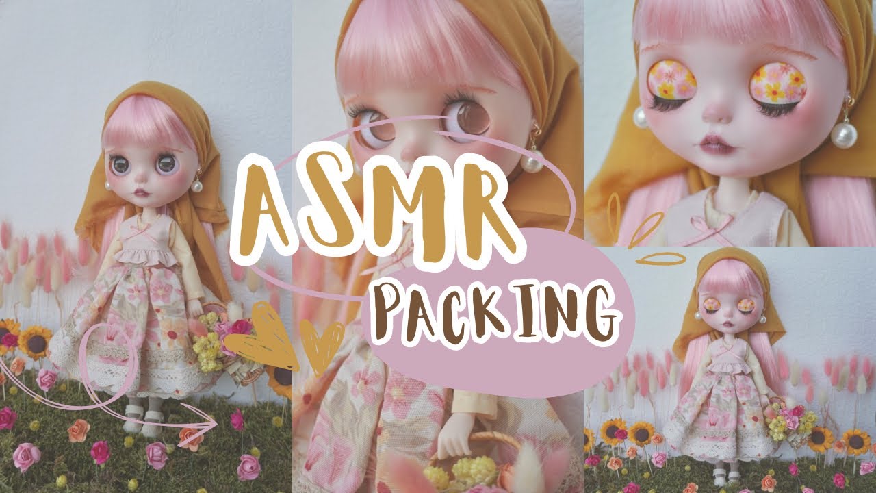 Maeve’s ASMR packaging! Custom blythe doll!