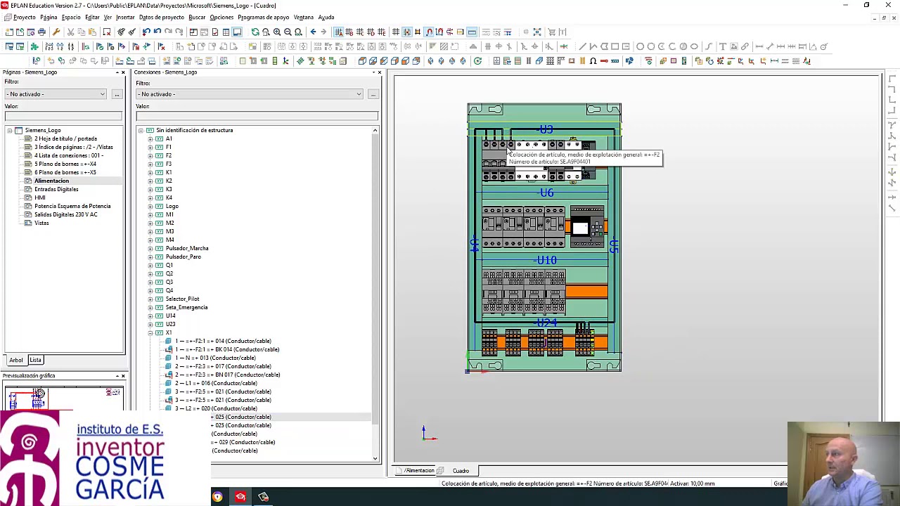 Eplan: Cableado de Logo de Siemens,