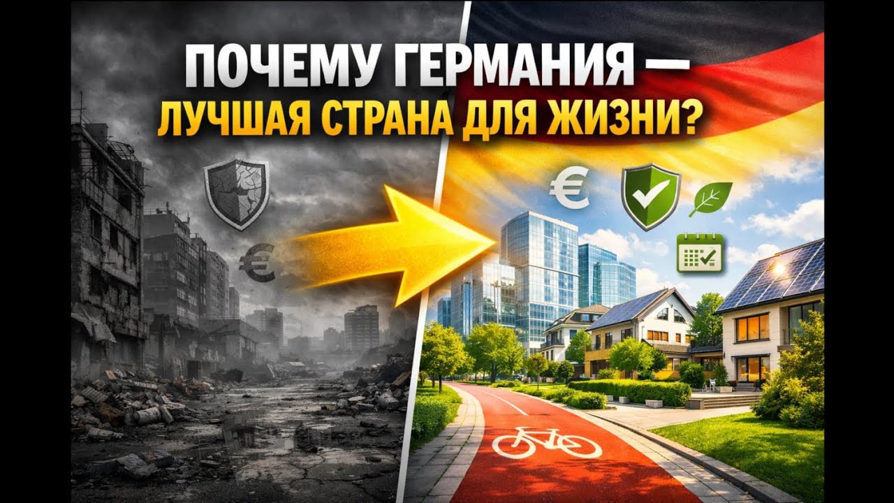 Почему Германия 🇩🇪 лучшая страна для жизни в 2026 году! 
