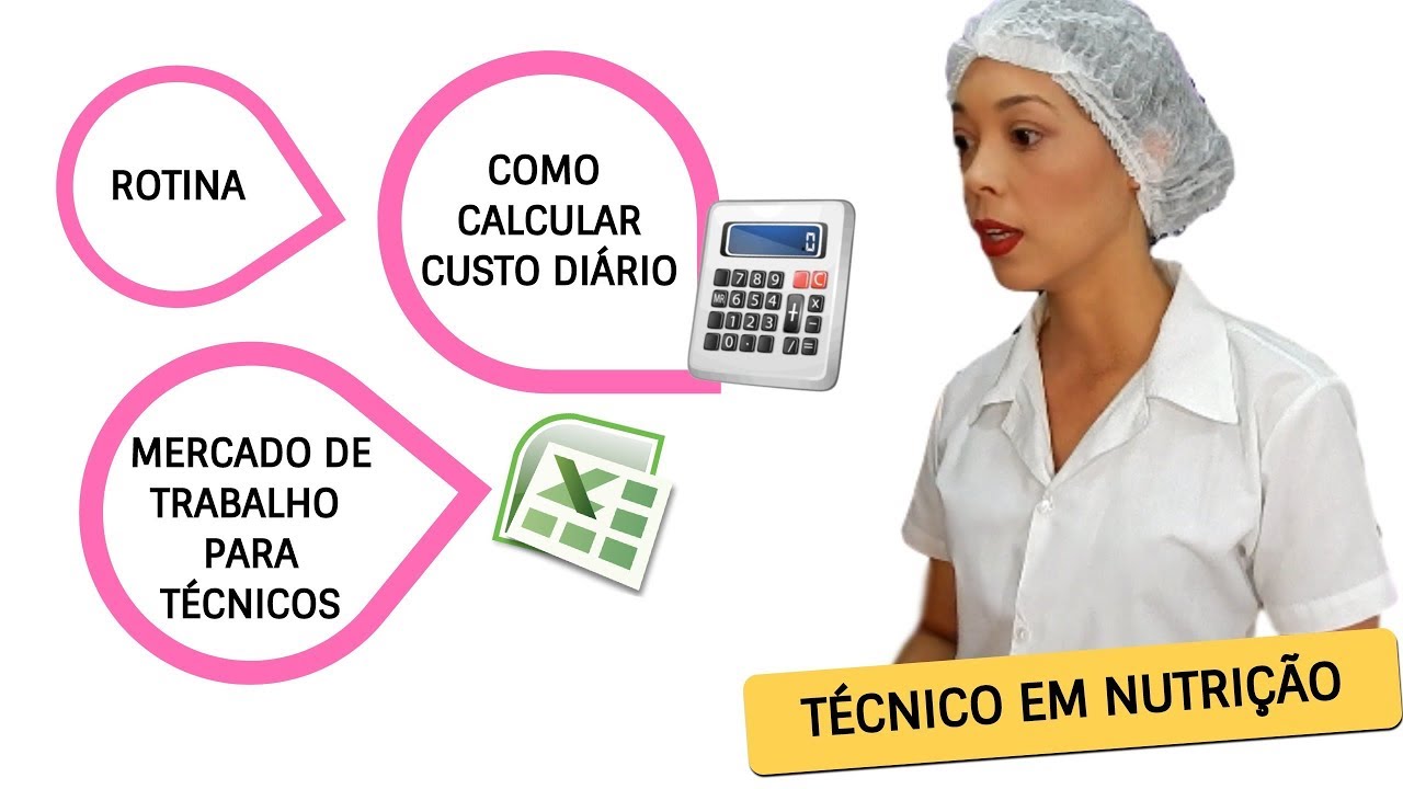 TÉCNICO EM NUTRIÇÃO - MERCADO DE TRABALHO E COMO CALCULAR CUSTO DIÁRIO