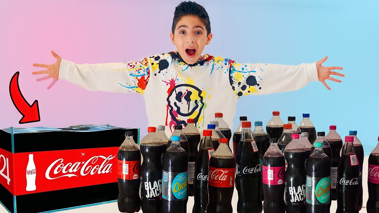اشتريت 11 نوع كوكا كولا 🥤 (عملت اكبر خليط)