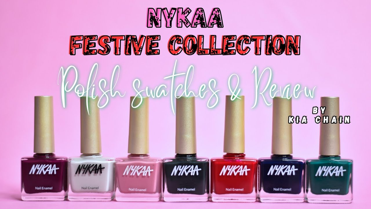 Is Nykaa DUPING us??? 🤔 *NEW* Nykaa Festive Nail Polishes | Swatch & Review 🩷✨️