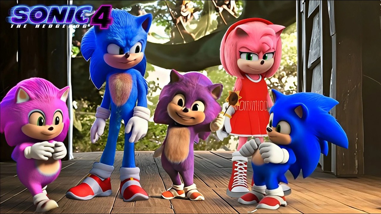 SONIC y AMY ROSE Conocen A Sus 3 HIJOS DEL FUTURO EN SONIC 4 La Película  -Teoría