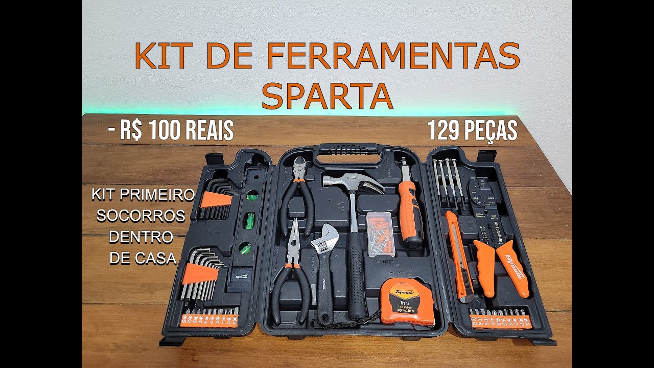 KIT SPARTA DE FERRAMENTAS 🧰🛠 - 129 PEÇAS #ferramentas #tools #sparta #amazon 