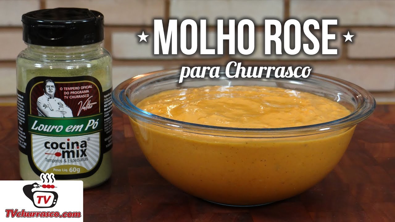 Como Fazer Molho Rose para Churrasco (Molho para Carne) - Tv Churrasco