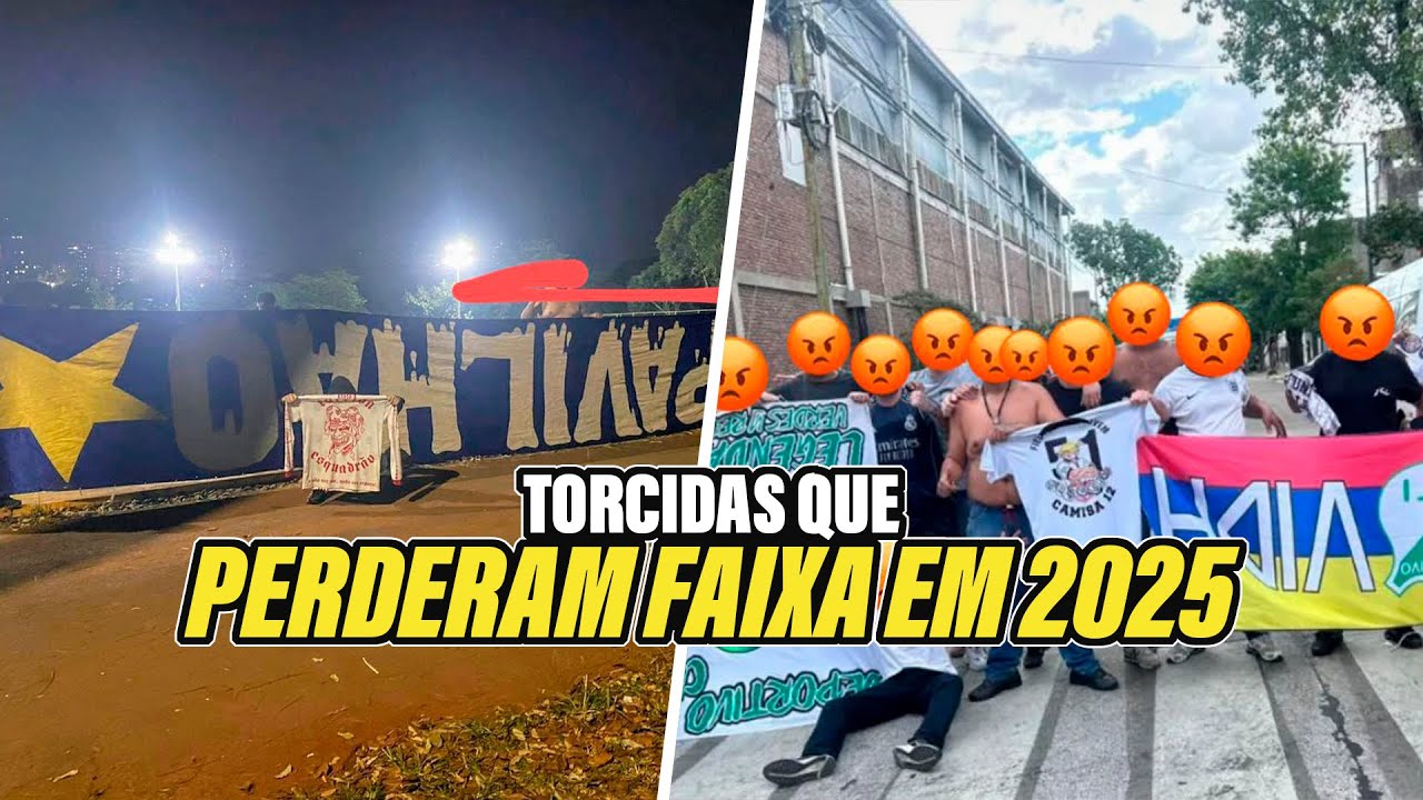 3 TORCIDAS QUE TOMARAM E PERDERAM FAIXAS EM 2025