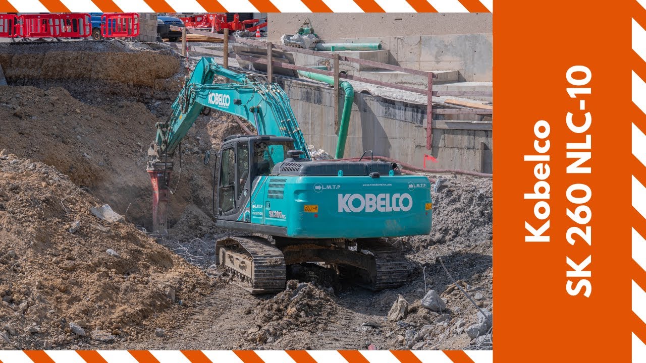 Tap tap tap tap tap Kobelco SK 260 NLC-10 from LMTP hammering concrete - Midweek Moments