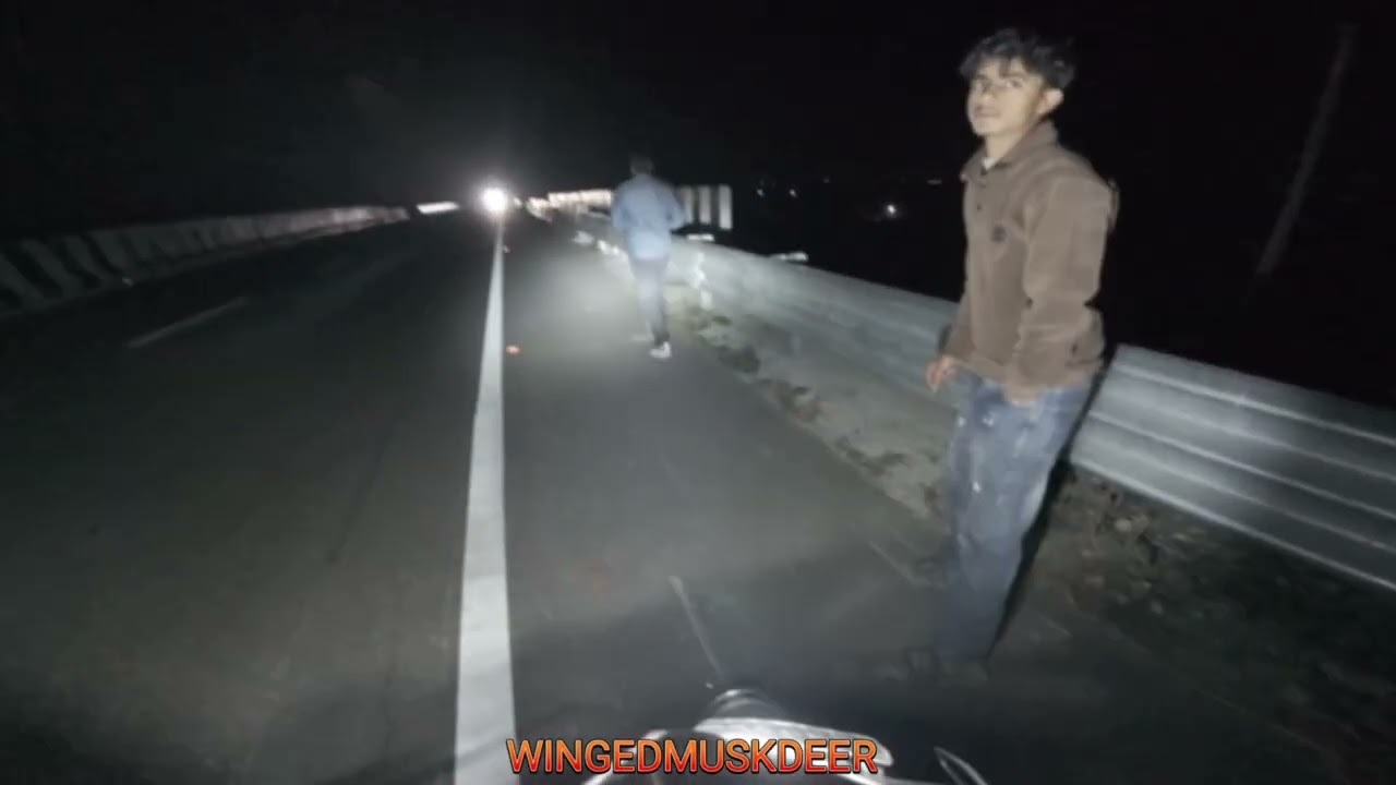 Helping people and Elephant sighting near Dharmawala Toll Plaza.