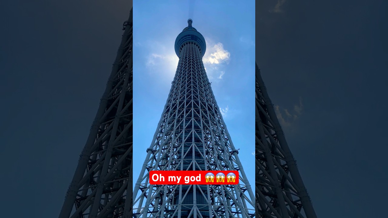 Highest Tower in Tokyo 😱 #japan #tokyo #skytree #sky #tallest
