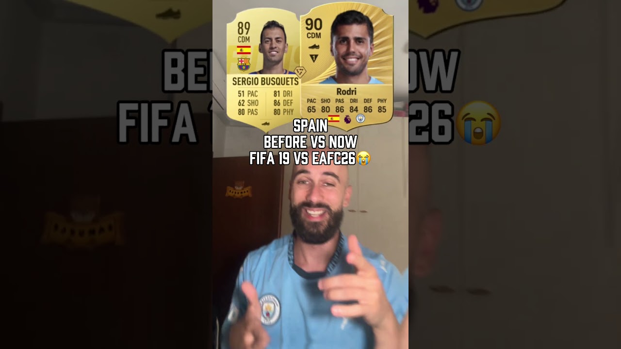 Yamal,Isco and Asensio in Spain cards before vs now Fifa 19 vs eafc26