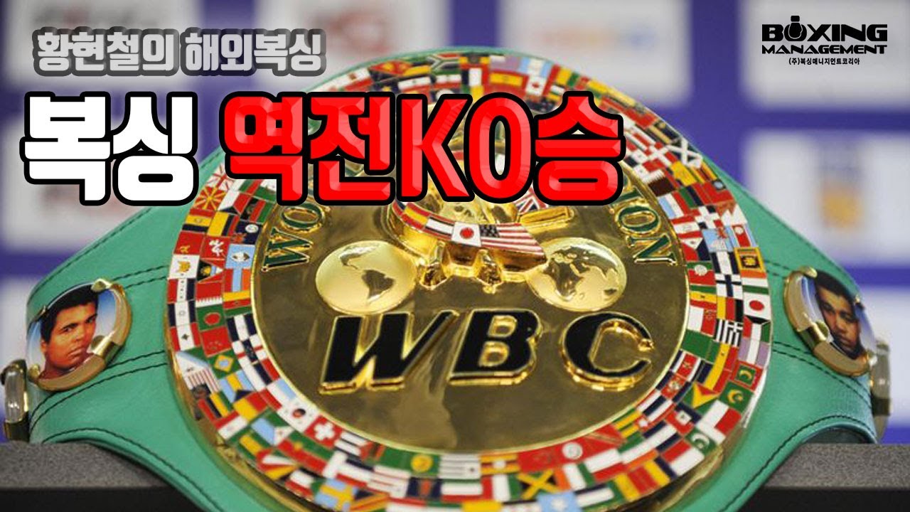프로복싱 역대급 역전 KO승부 4경기 하이라이트