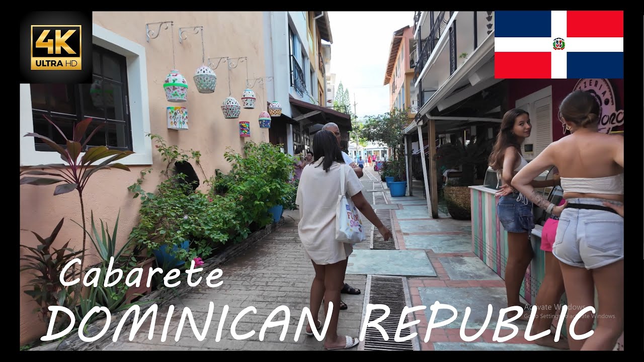 4K Walking Tour - Downtown Cabarete, Dominican Republic
