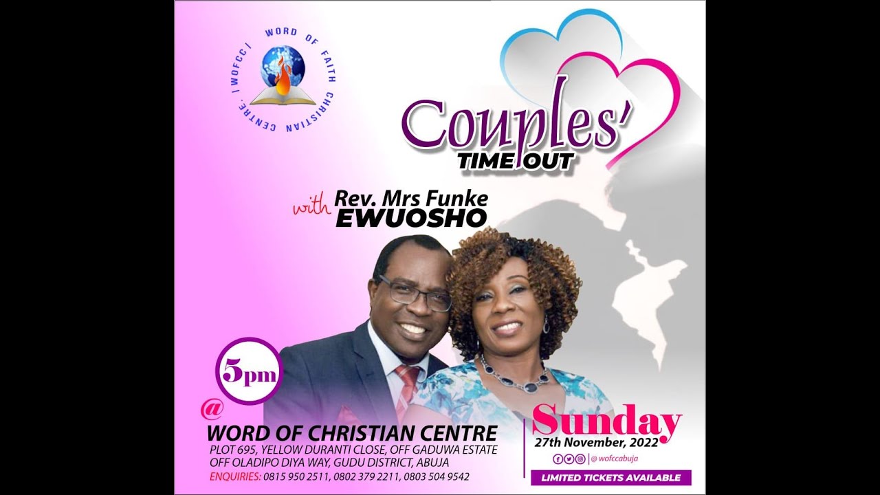 COUPLES TIME OUT WITH REV. FUNKE EWUOSHO ||27.11.2022 ||