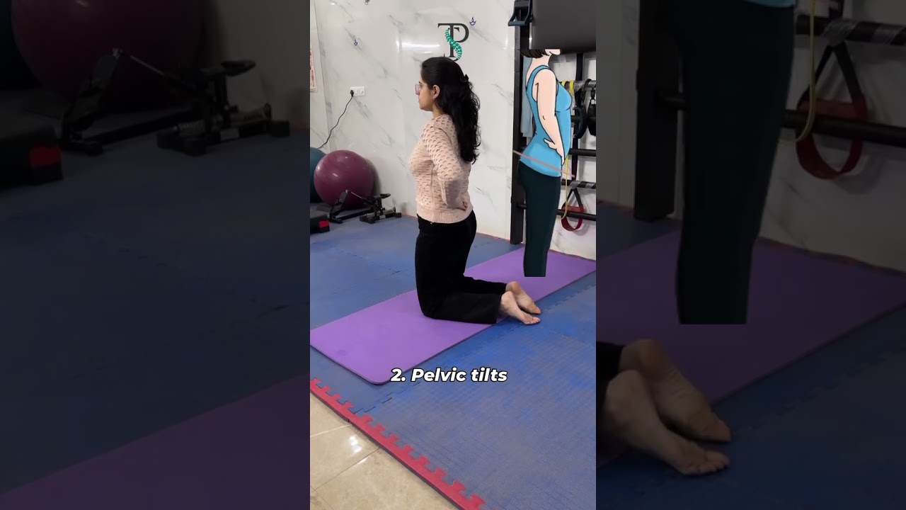 Lumbar Lordosis Exercises  #lowerbackpain #lordosis #physiotherapy #thepainsmithclinic