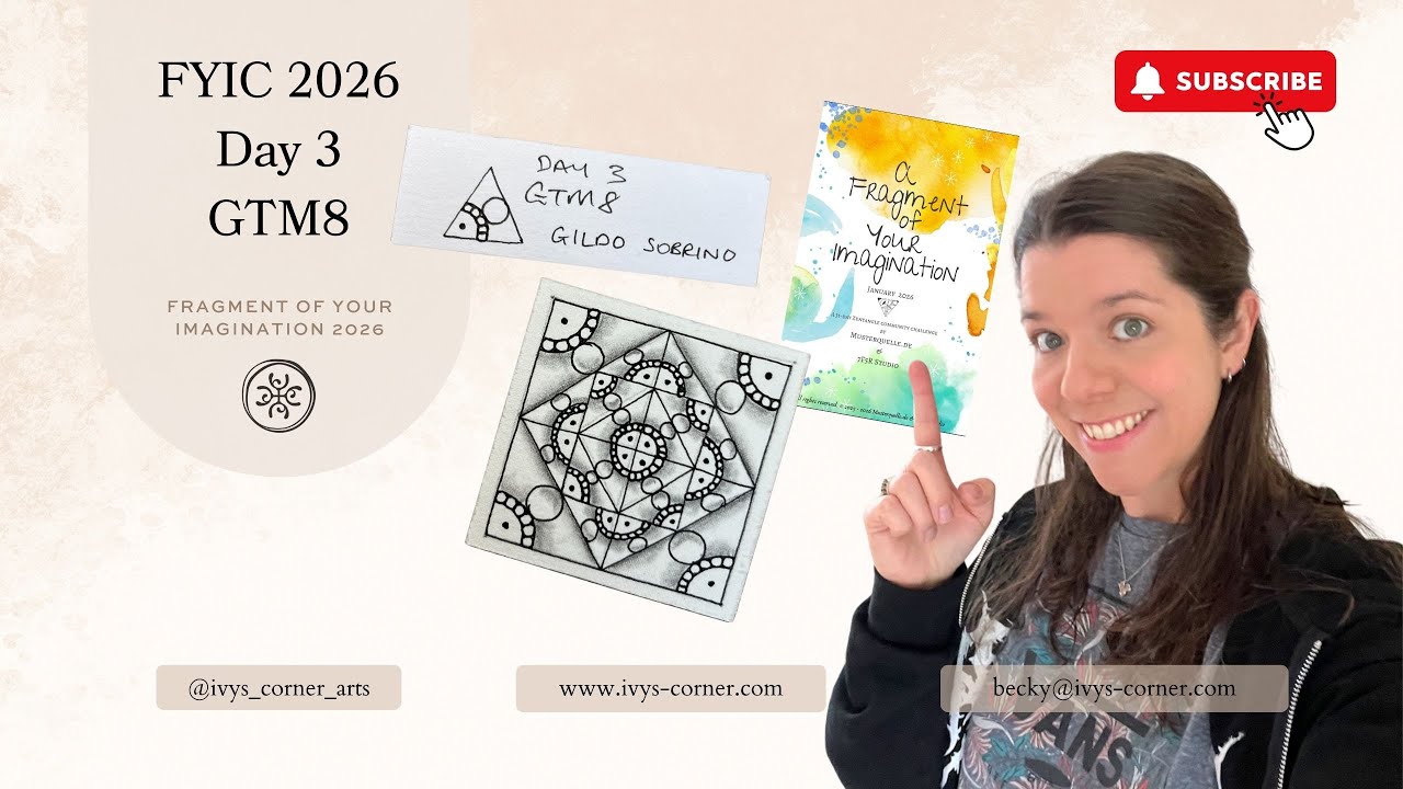 FYIC 2026 День 3 | Треугольный фрагмент GTM8 | Практика зентангла