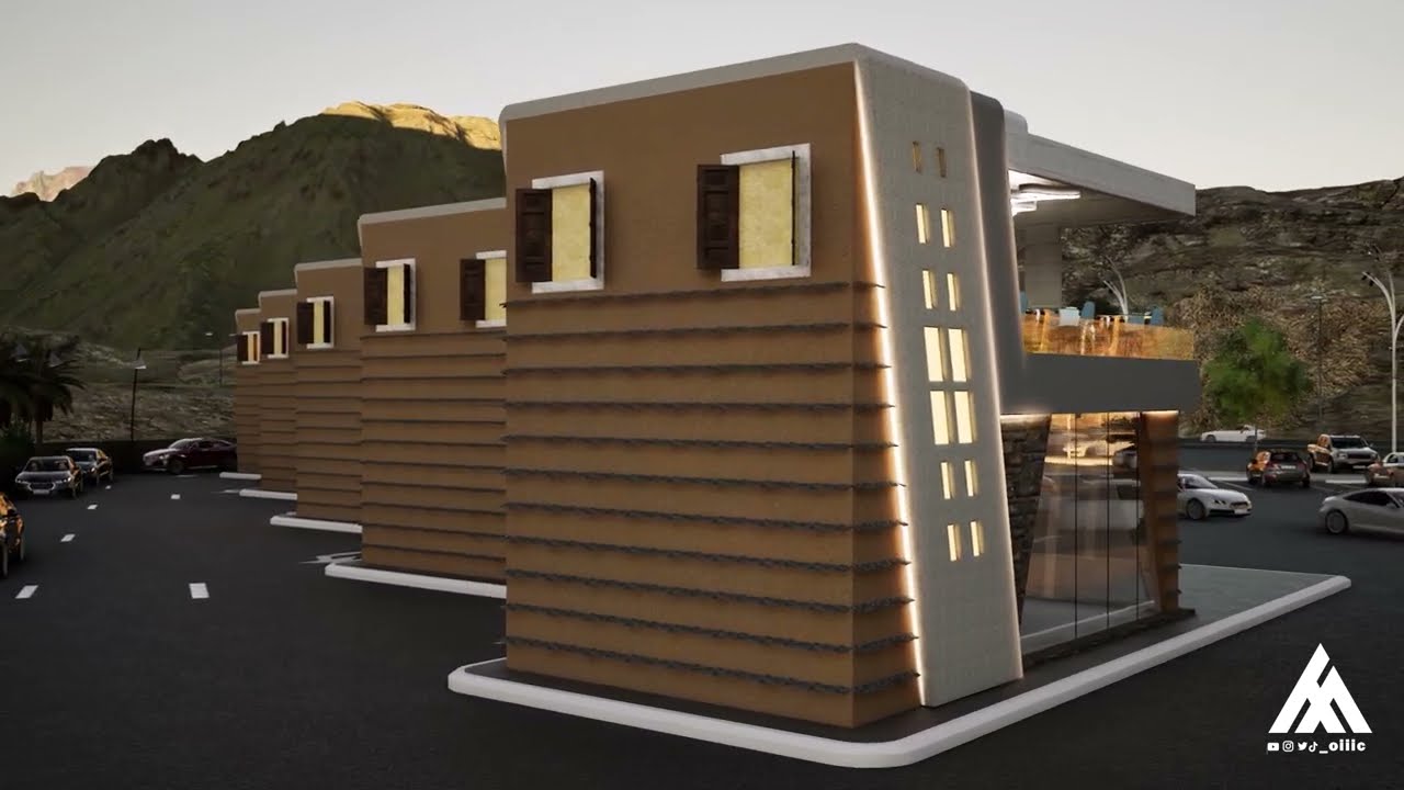 تصميم مجمّع تجاري عصري