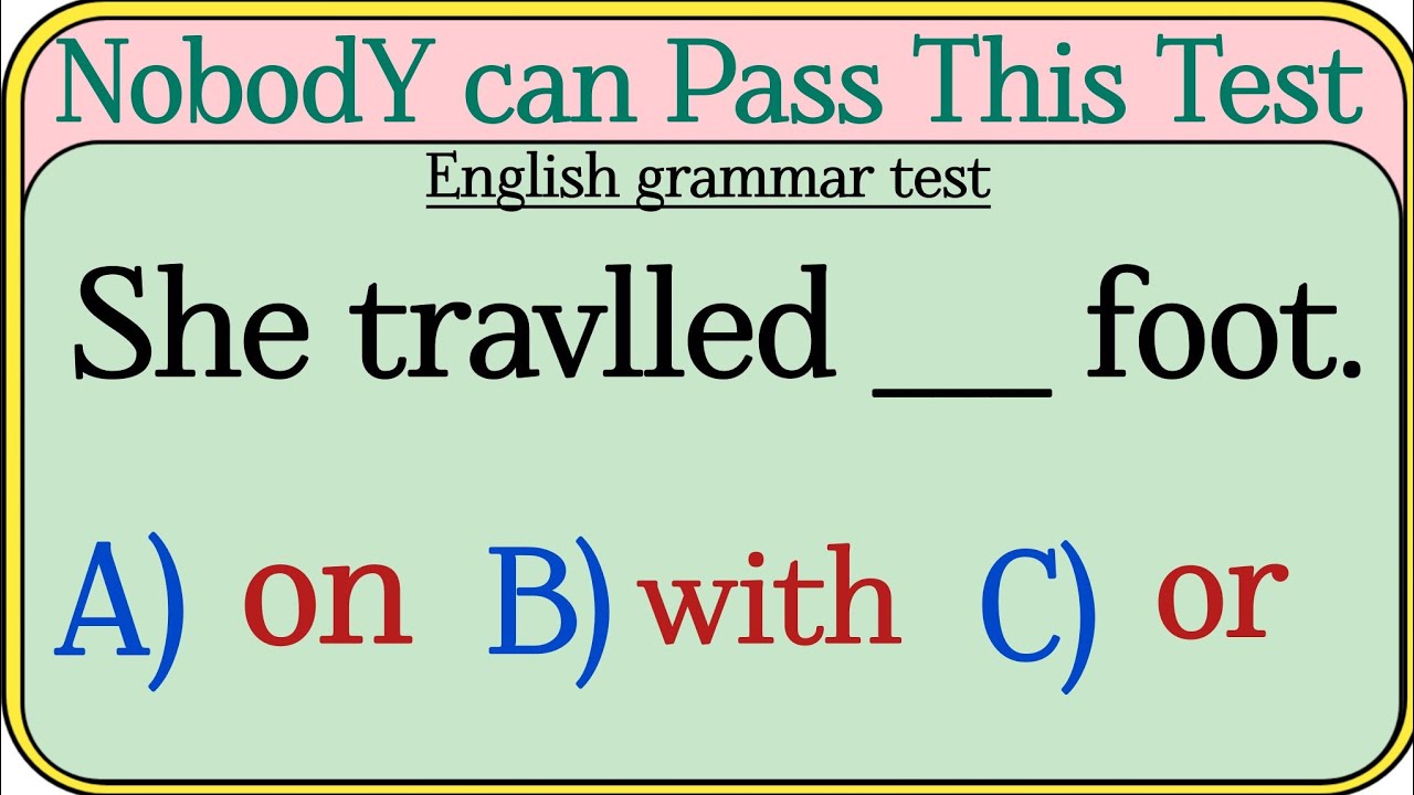 Mixed English grammar✨ test nobody can pass this test 99 parsant pass this test