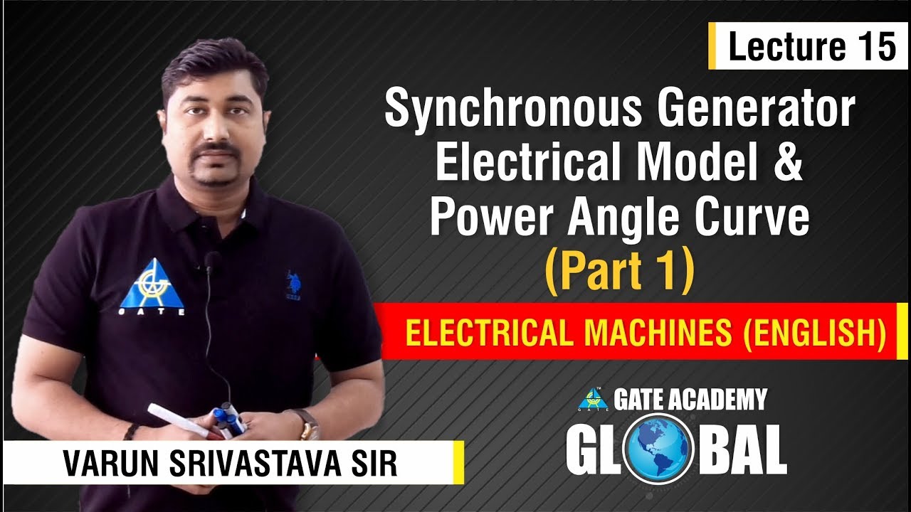 Synchronous Generator Electrical Model & Power Angle Curve Part 1 | Lecture 15 | Electrical Machines