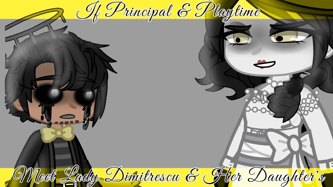 If Principal & Playtime Meet Lady Dimitrescu and Her Daughters | Gacha Club | Baldi's Basics & R.E 8