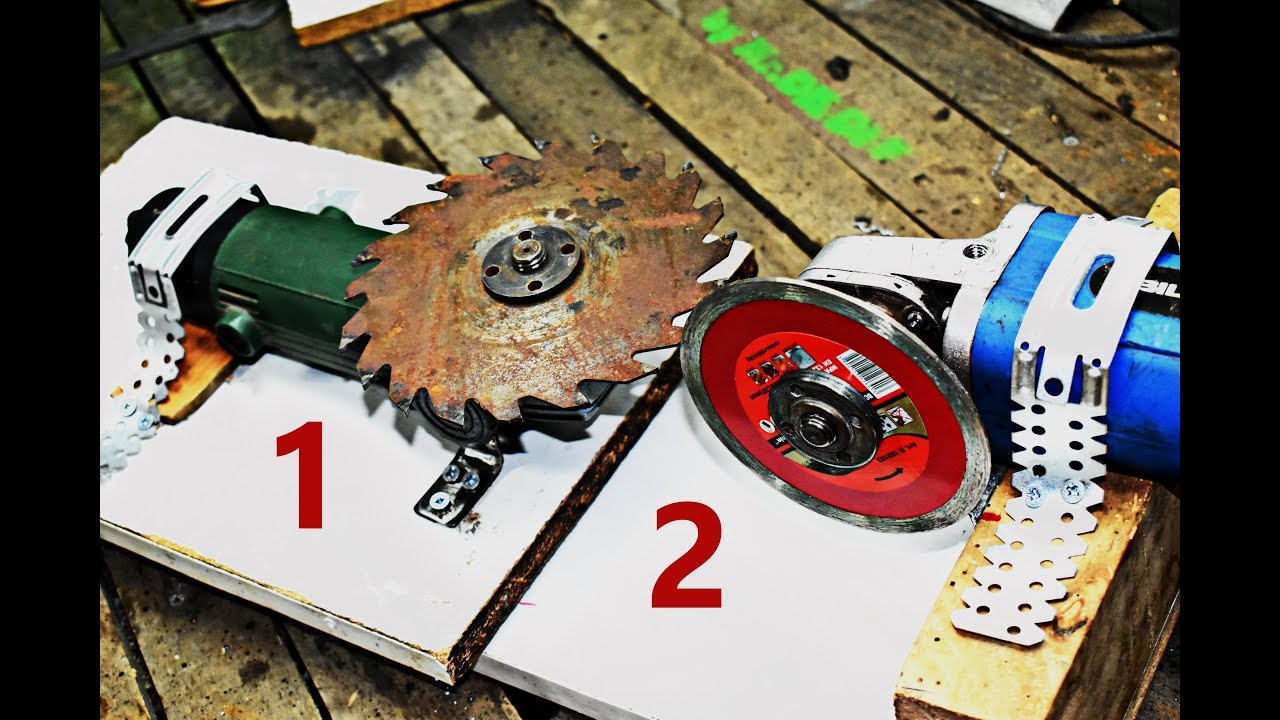 Angle Grinder 1 VS Angle Grinder 2 DIY project / HOMEMADE SAW BLADE SHARPENING MACHINE MAKE AT HOME