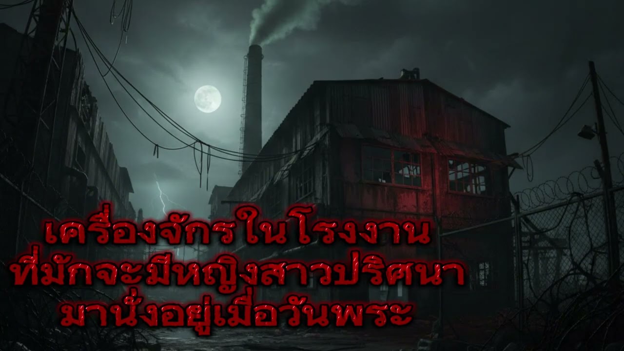 เครื่องจักรในโรงงานที่มักจะมีหญิงสาวปริศนามานั่งอยู่เมื่อวันพระ
