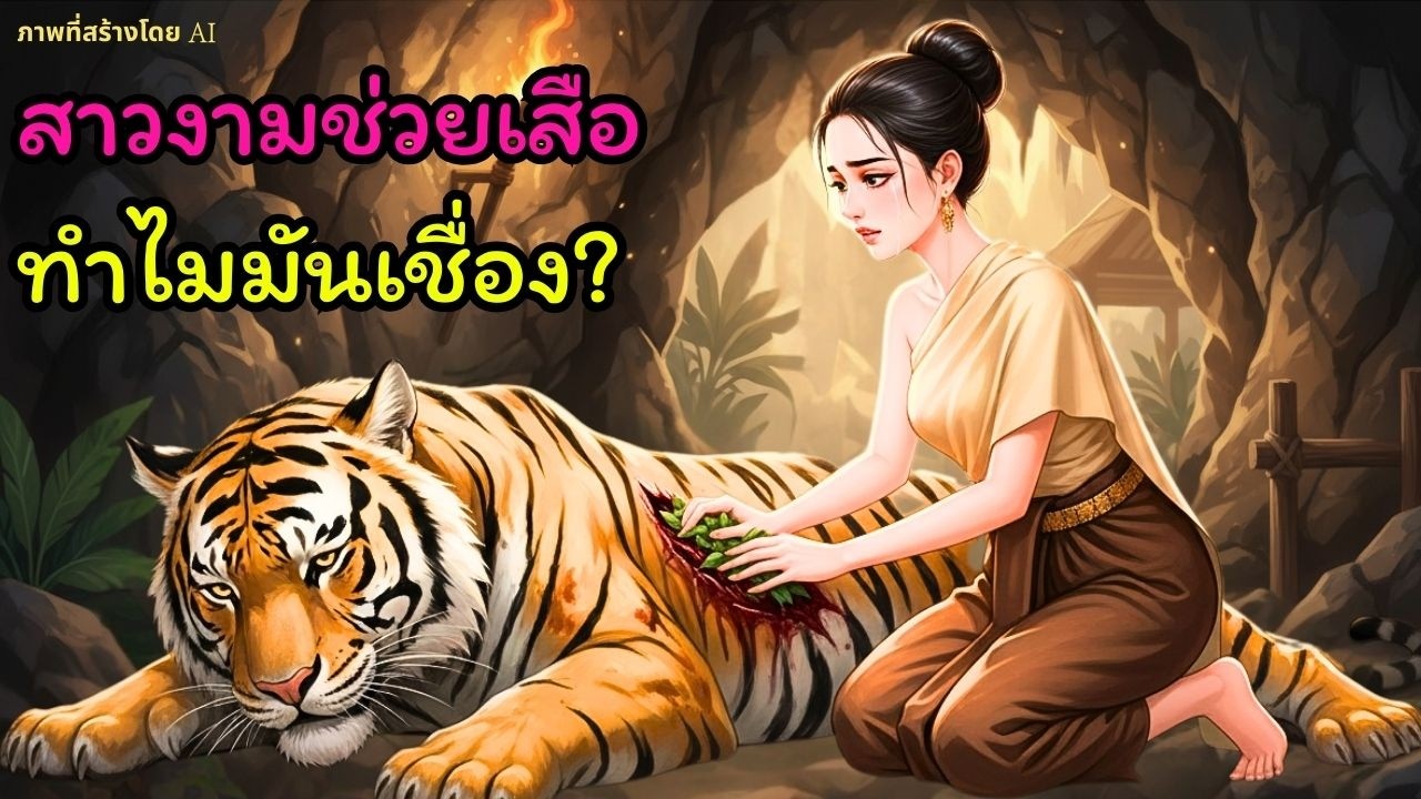 หญิงสาวลากเสือที่ติดกับดักทั้งเลือดเข้าถ้ำรักษา… เช้าวันรุ่งขึ้นเกิดเหตุการณ์ตอบแทนบุญสุดสะเทือนใจ