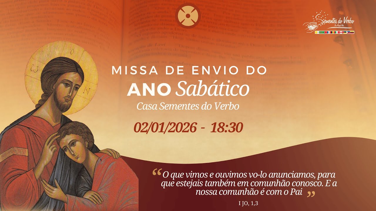 Santa Missa | Envio do Ano Sabático - Casa Sementes do Verbo - Palmas - TO | 02/01/2026