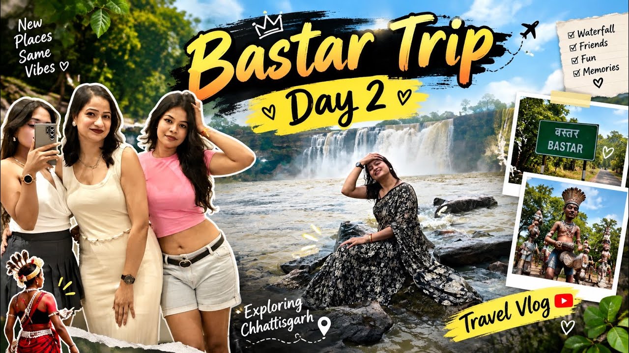 Bastar Chhattisgarh Tour 😍 | Nature, Waterfalls & Tribal Culture #travelvlog #vibes #viralvideo 