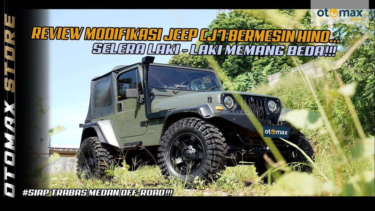 Modifikasi Jeep CJ7, Makin Gagah & Jantan Cocok Dipakai OFFROAD Ganti Velg & Ban Ini!!| otomax store
