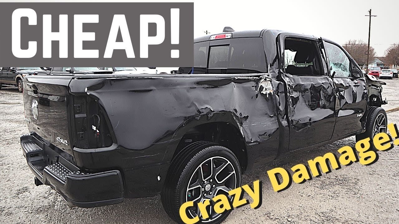 Rebuilding A Wrecked Dodge Ram 1500, Part1, 2019 Laramie, Loaded Luxury AND Sport Package.
