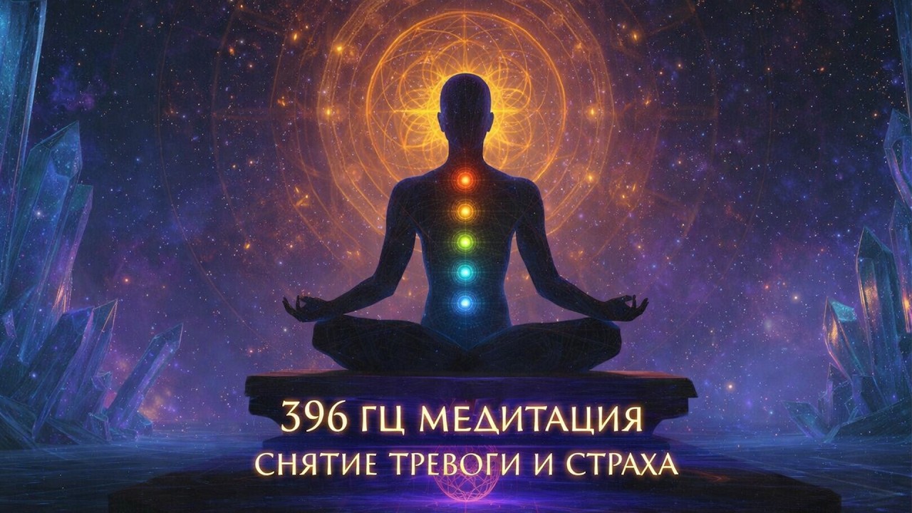 396 Гц: Медитация от Тревоги и Страхов | Частота Сольфеджио для Йоги и Расслабления