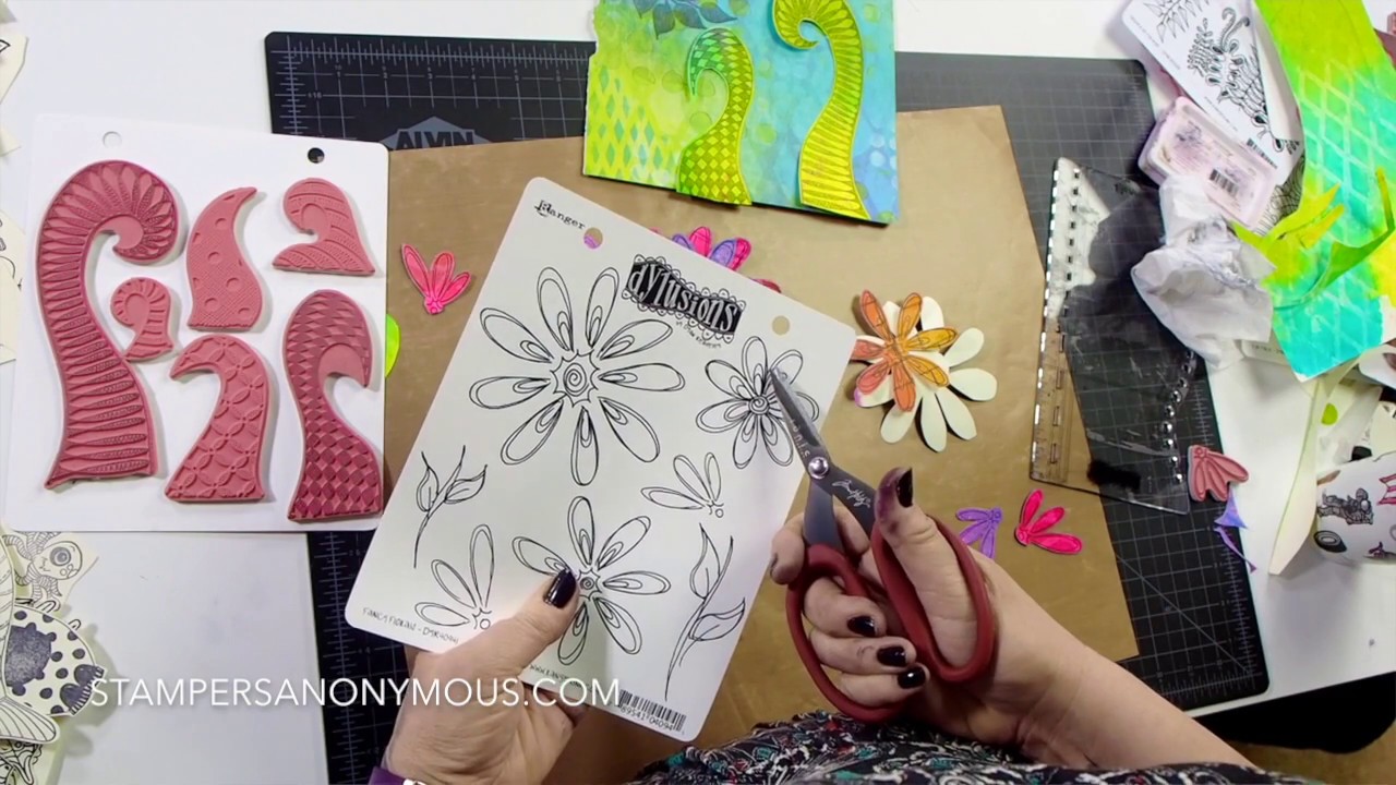 Create a Flower Page - Dylusions by Dyan Reaveley