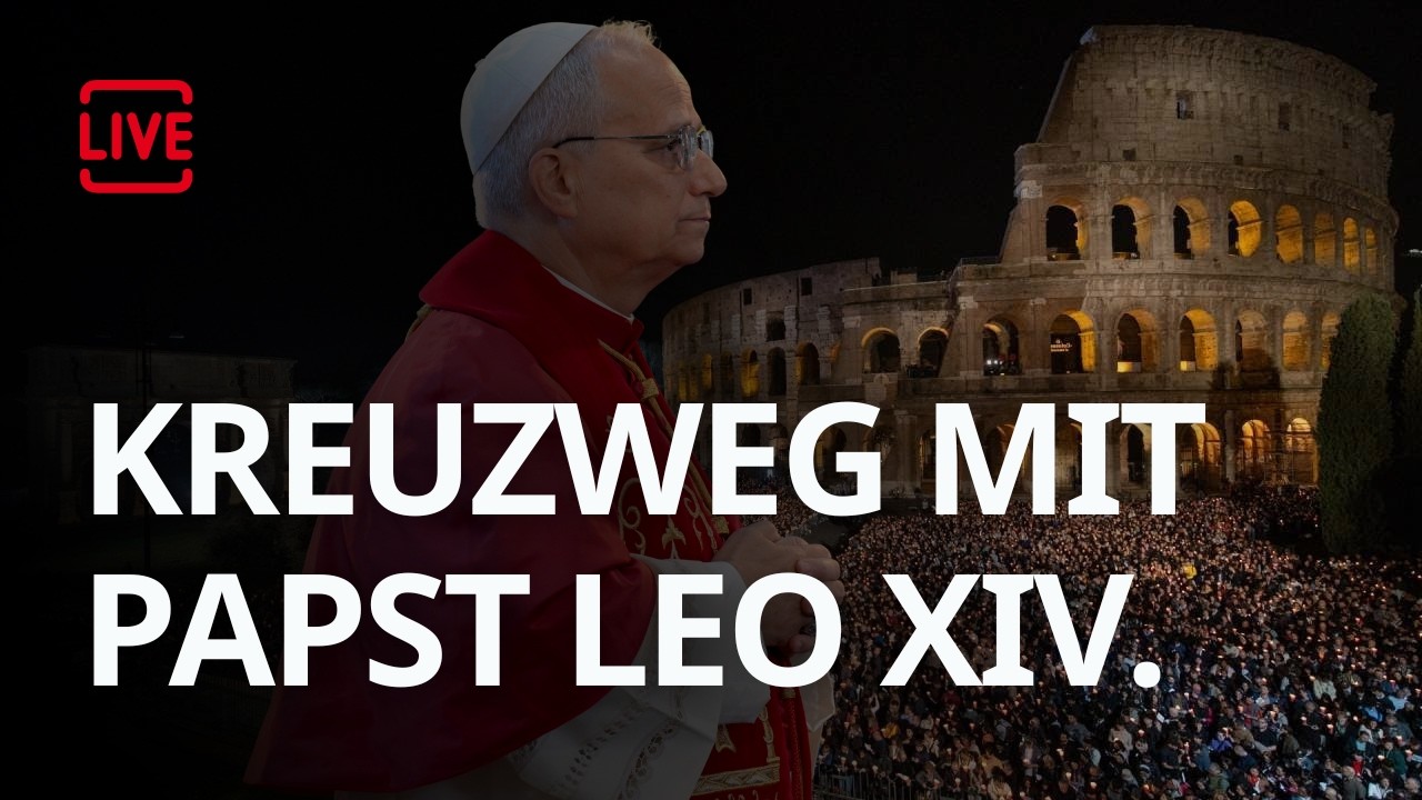 LIVE: Karfreitag - Kreuzweg am Kolosseum mit Papst Leo XIV.