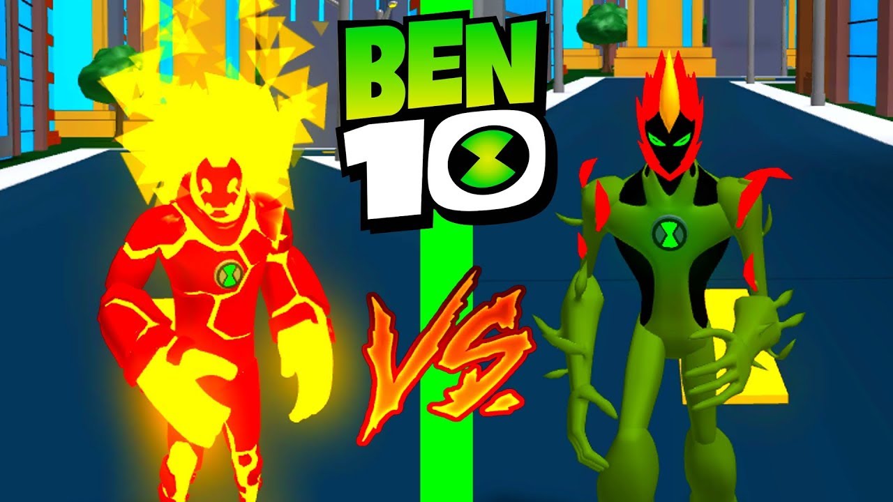 Ben 10 Heatblast VS Swampfire Roblox Ben 10 Arrival of Aliens