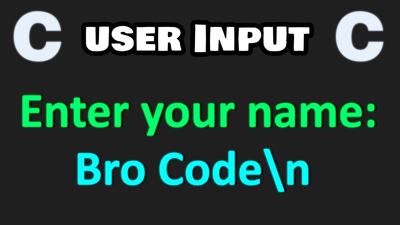 Learn how to enter user input in C! ⌨️