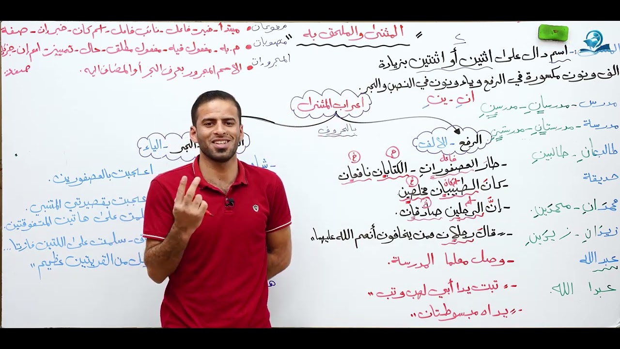 المثنى والملحق به للصف الثاني المتوسط(المنهج الجديد)