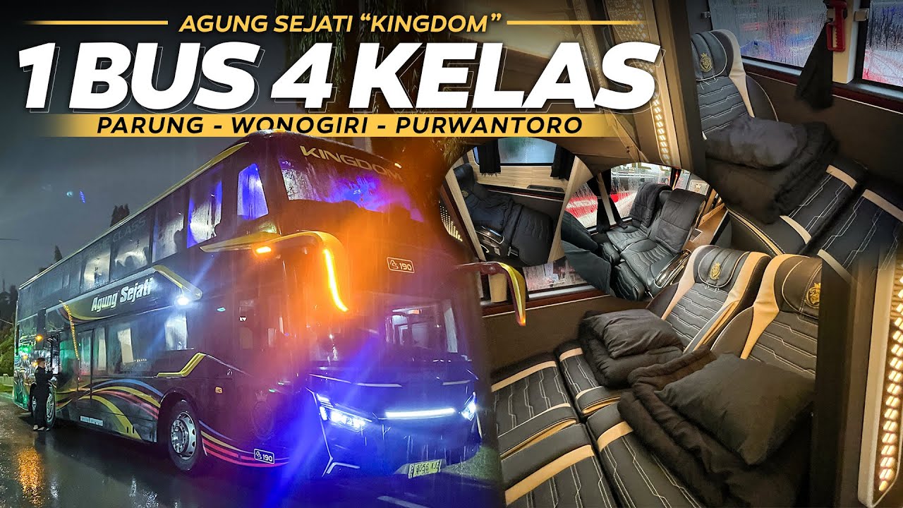 BUS PALING MEWAH DI JALUR WONOGIRI | Trip Naik Bus Agung Sejati Double Decker Parung - Wonogiri
