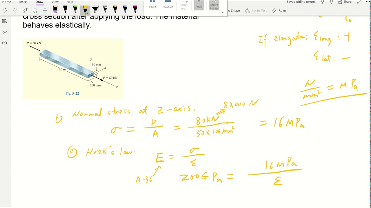 Poisson's Ratio: concept and example