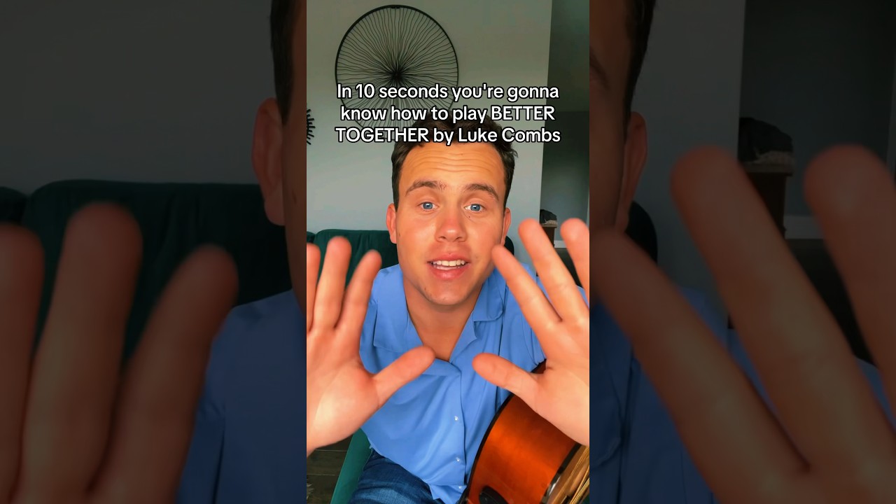 How to play BETTER TOGETHER by LUKE COMBS! #guitar #music #fyp #foryou #lukecombs #countrymusic