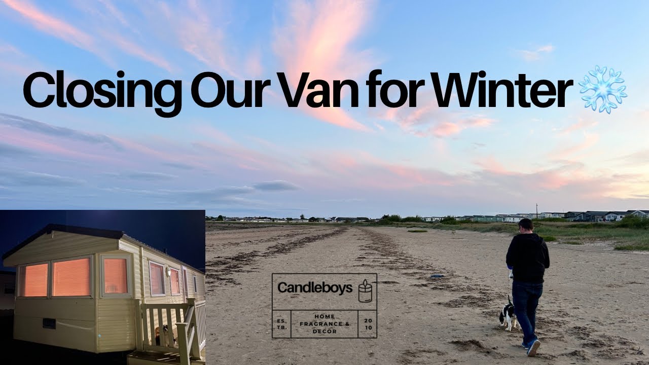 Closing Down Our Van for Winter ❄️ & Cold Beach Walk - Ice On the Beach 🥶 